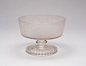 "Westward Ho!/Pioneer" pattern footed dish