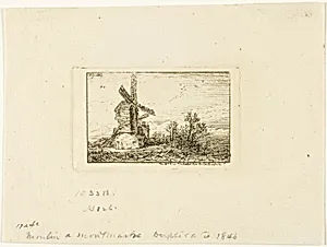 Windmill by Charles Émile Jacque