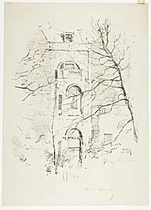 Winter, A House in Green Park by Theodore Roussel
