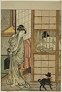 Woman After a Bath, from "Comparison of Alluring Beauties (Irokurabe enpu sugata)" by Torii Kiyonaga
