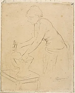 Woman at Her Toilette