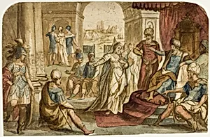 Woman before a King