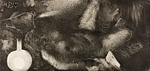 Woman Reclining on Her Bed by Hilaire Germain Edgar Degas