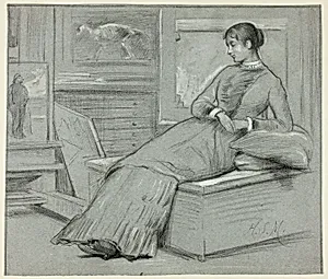 Woman Resting on a Platform