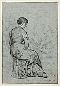 Woman Seated on a Tabouret