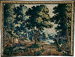 Woodland with a Pond by Unknown