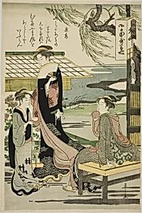 Yasuhide, from the series "Six Immortal Poets (Rokkasen)"