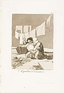 Yes, He Broke the Pot, plate 25 from Los Caprichos by Francisco José de Goya y Lucientes