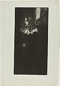 Young Girl with a White Collar