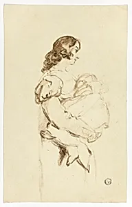 Young Woman Carrying Baby