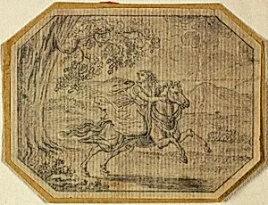 Young Woman on Galloping Horse
