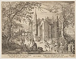 Zuylen - Winter, from The Seasons, View of Castles in the Vicinity of Amsterdam