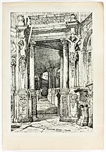 Zwinger Palace, Dresden, from Facsimiles of Sketches made in Flanders and Germany