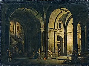 Abschied des Julius Sabinus von seiner Familie im Kerker