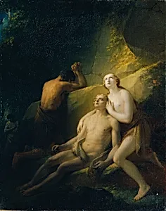 Adam und Eva betrauern den toten Abel