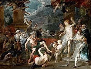 Allegorie auf eine Preisverteilung an der Wiener Akademie unter Wenzel Anton Fürst Kaunitz-Rietberg