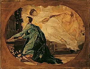 Allegorie der kirchlichen Musik (Entwurf) by Gustav Klimt