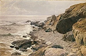An der Riviera (felsige Küste)