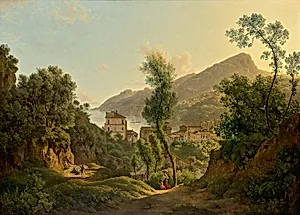 Ansicht der Stadt Vietri mit Blick auf den Meerbusen von Salerno