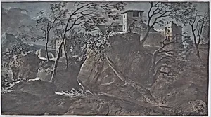 Antike Flusslandschaft by Charles de Thomas