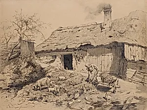 Arbeit am Bauernhof