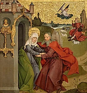 Begegnung Joachims und Annas an der Goldenen Pforte