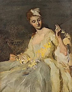 Bildnis einer Dame im Ballkleid