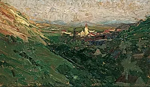 Blick auf das Kahlenberger Dorf