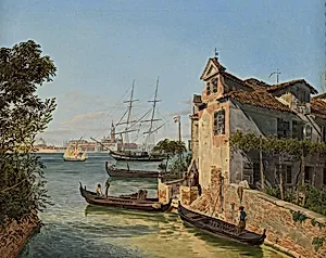 Blick auf San Giorgio Maggiore in Venedig