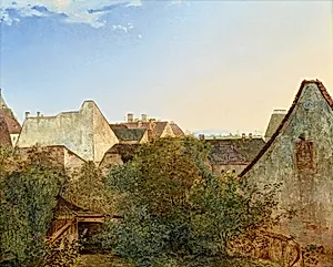 Blick über Wiener Vorstadthäuser (Beatrixgasse)