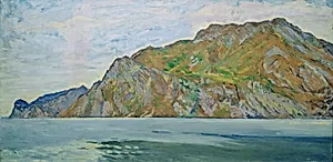 Blick von Torbole auf das Westufer des Gardasees