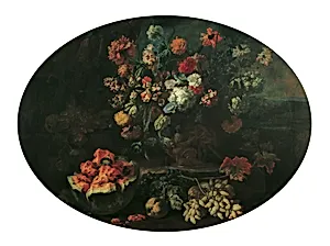 Blumen und Früchte