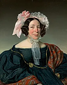 Brustbild einer Wiener Bürgersfrau by Heinrich Schlesinger