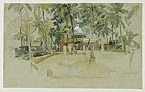 Buddhistischer Tempel auf Ceylon (Sri Lanka)