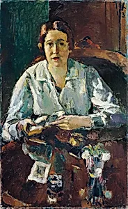 Dame in weißer Bluse (Erste Gattin des Künstlers)