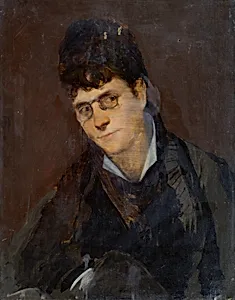 Dame mit Zwicker