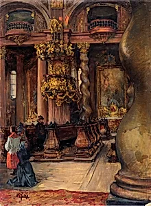 Das Innere der Universitätskirche in Wien