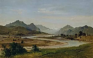 Das Inntal südlich von Rosenheim