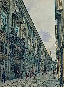 Das Winterpalais des Prinzen Eugen von Savoyen in der Himmelpfortgasse in Wien