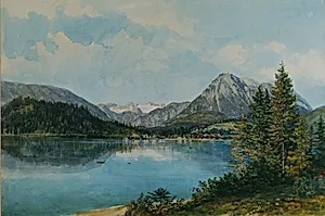 Der Altausseersee mit dem Dachstein