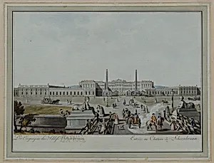 Der Eingang in das Schloß Schönbrunn