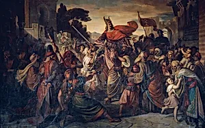 Der Empfang Manfreds (1231–1266) bei den Sarazenen in Luceria im Jahre 1254