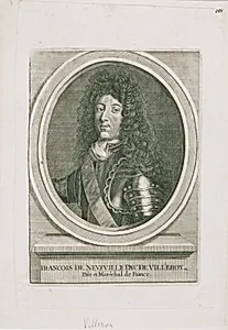 Der französische General François de Neufville, duc de Villeroy, Marschall von Frankreich