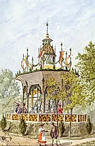Der Gabentempel des Wiener Schützenfestes von 1898