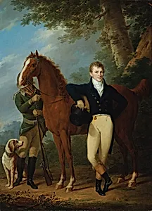 Der Glockengießer Johann Caspar Hofbauer mit Pferd und Jäger by Josef Kreutzinger