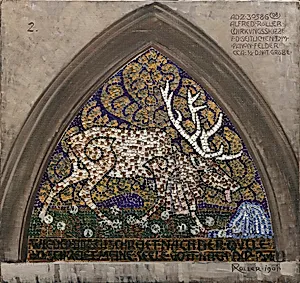 Der Hirsch an der Quelle by Alfred Roller