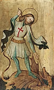 Der hl. Georg mit dem Drachen by Slowakischer Maler