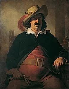 Der Landschaftsmaler Ignaz Raffalt (1800–1857) als Falstaff