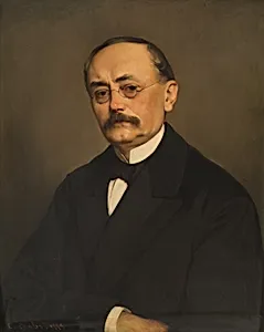Der Minister Leopold Ritter Hasner von Artha