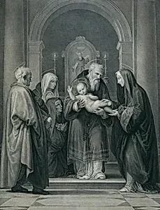 Die Darbringung im Tempel by Carl Heinrich Rahl